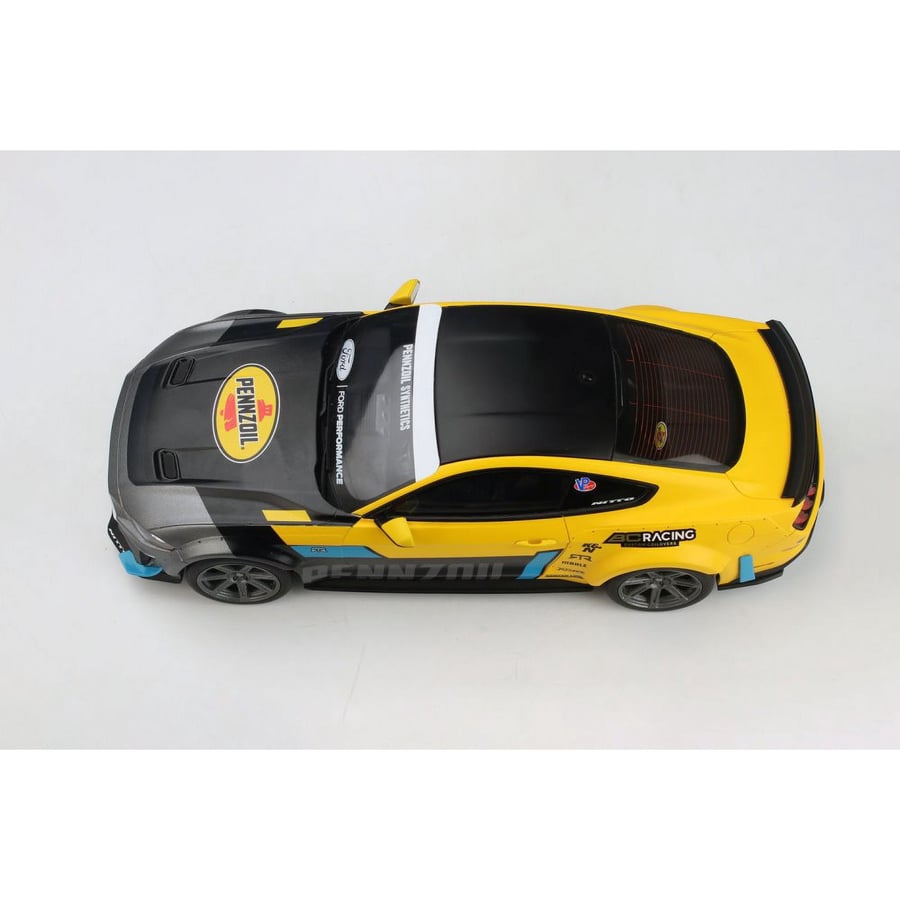FORD MUSTANG RTR SPEC 5 Widebody Pennzoil 2021 Brand: Gt-spirit/Acme  Color: Yellow/Grey  Scale: 1/18 Limited edition : 1 of 750 Units  SKU: US056