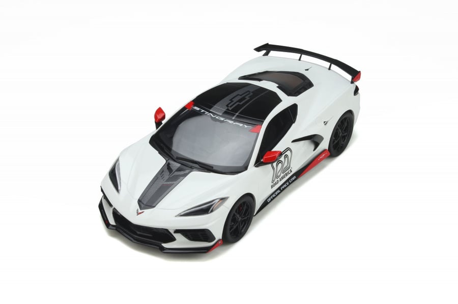 1/18 GT-Spirit Chevrolet Corvette C8 Pace Car IMSA SKU: GT370 White