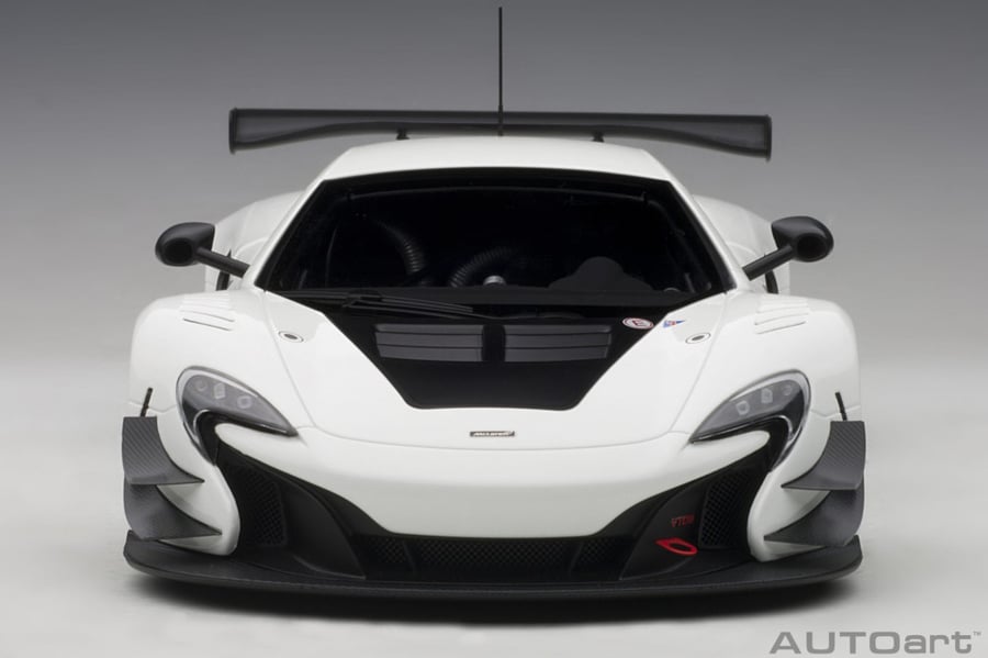 McLaren 650S GT3 Plain Body Version (White) AUTOART ID 81640