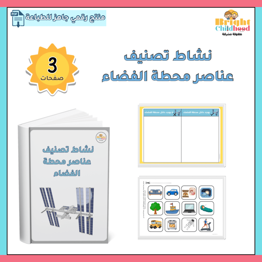 نشاط تصنيف عناصر محطة الفضاء