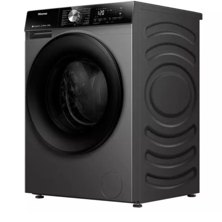 Front washing machine and dryer Hisense 8/5 kg – Wi-Fi – Inverter – Titanium color – Model Hisense WD3S8043BT6
