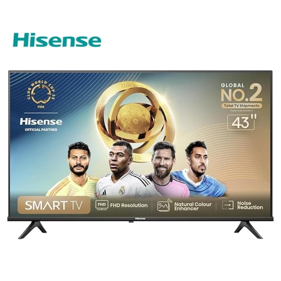 شاشة هايسنس 43 بوصة LED – موديل HS43A4K | وضوح مميز وأداء مثالي للألعاب