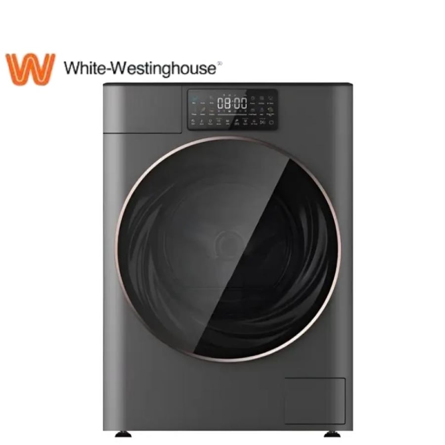 Automatic front load washing machine and dryer 12 kg / 8 kg from White Westinghouse WW1208FLC3DA-MC(SX) – BLDC motor, steam, 1400 RPM – Silver