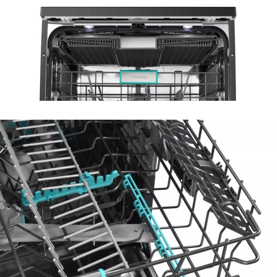 Hisense dishwasher black 16 place – 8 programs – self-cleaning – automatic door opening – model HS673B90BSA
