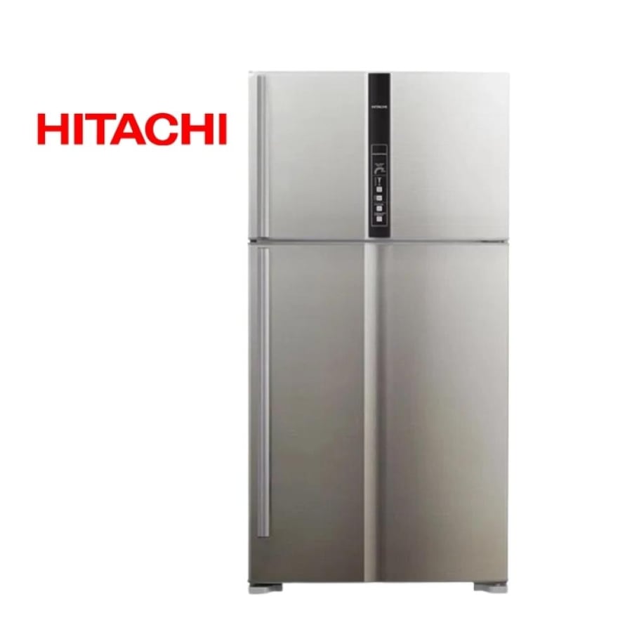 Hitachi double-door refrigerator 24.8 feet silver – larger capacity and reliable cooling | R-V905PS1KVBSL