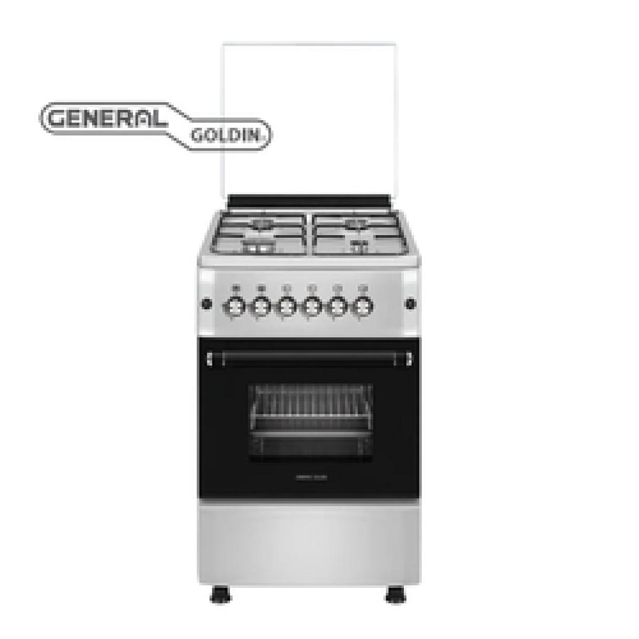 فرن غاز General Golden 50×55 سم — 4 عيون ستيل GGC5604HI