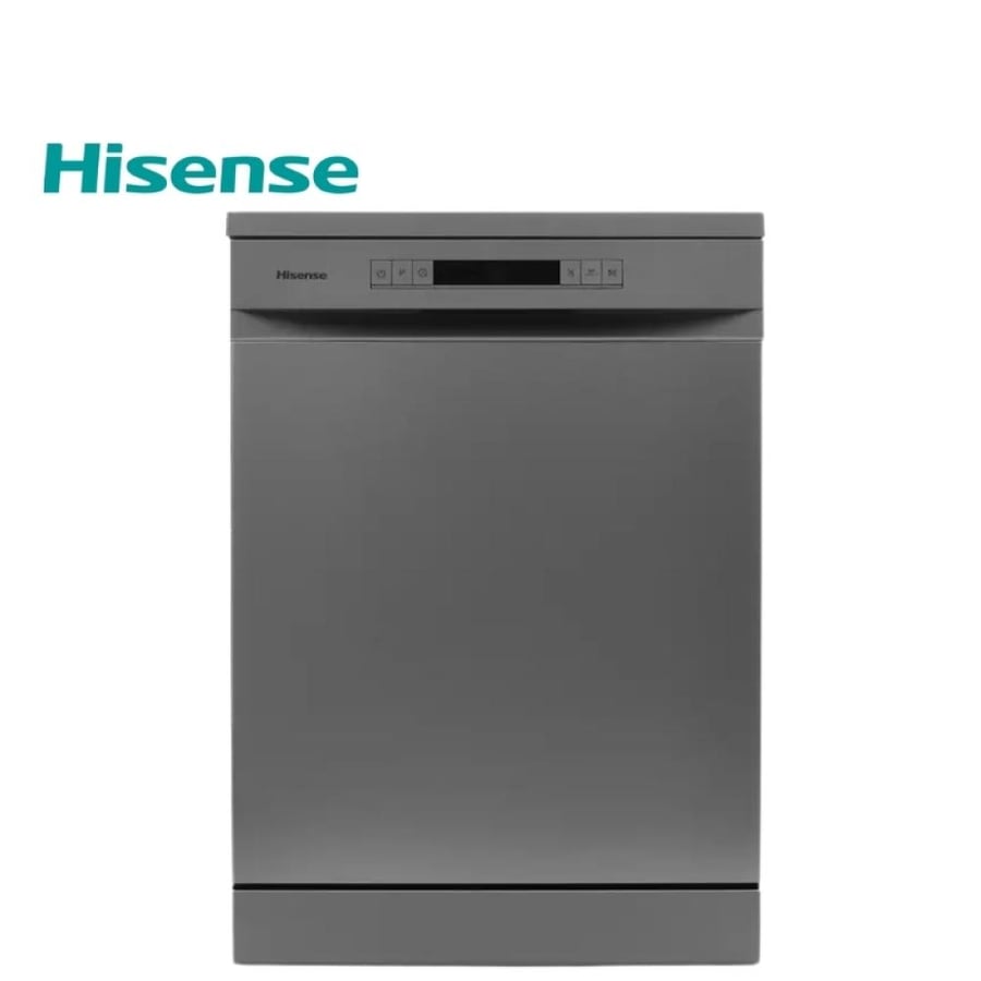 غسالة صحون Hisense 12 مكان — 6 برامج فضي برفين