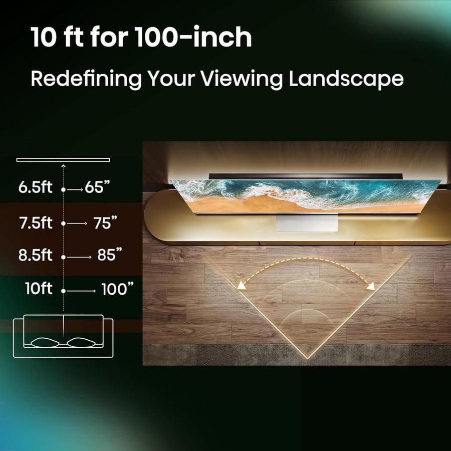 شاشة هايسنس 100 بوصة 4K سمارت 144Hz | 100E72N – تجربة سينمائية بحجم استثنائي