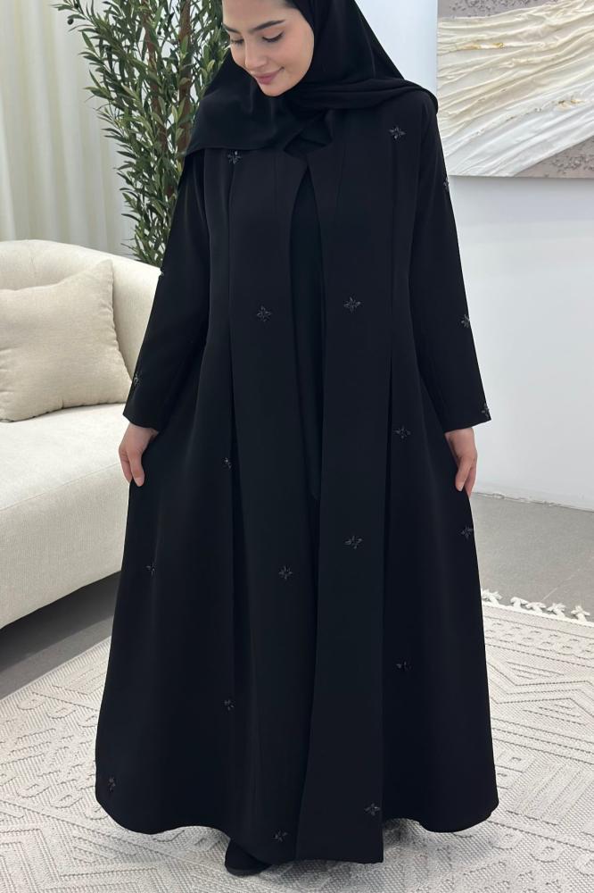 عباية يونا كرستال لامع - متجر عبايات يونا