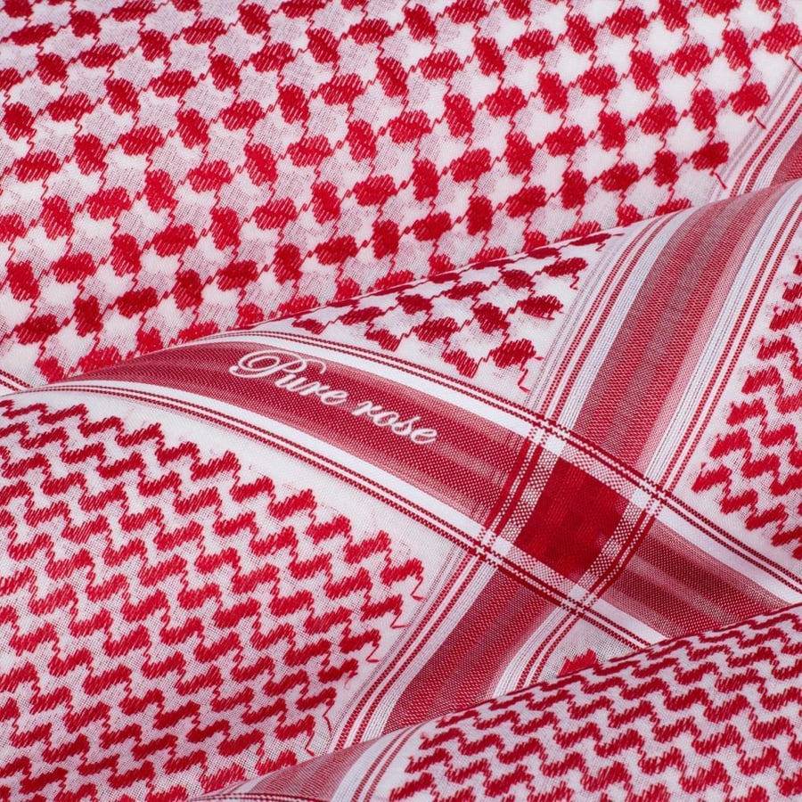 شماغ بيور روز قطن 100% PURE ROSE انجليزي فاخر R1