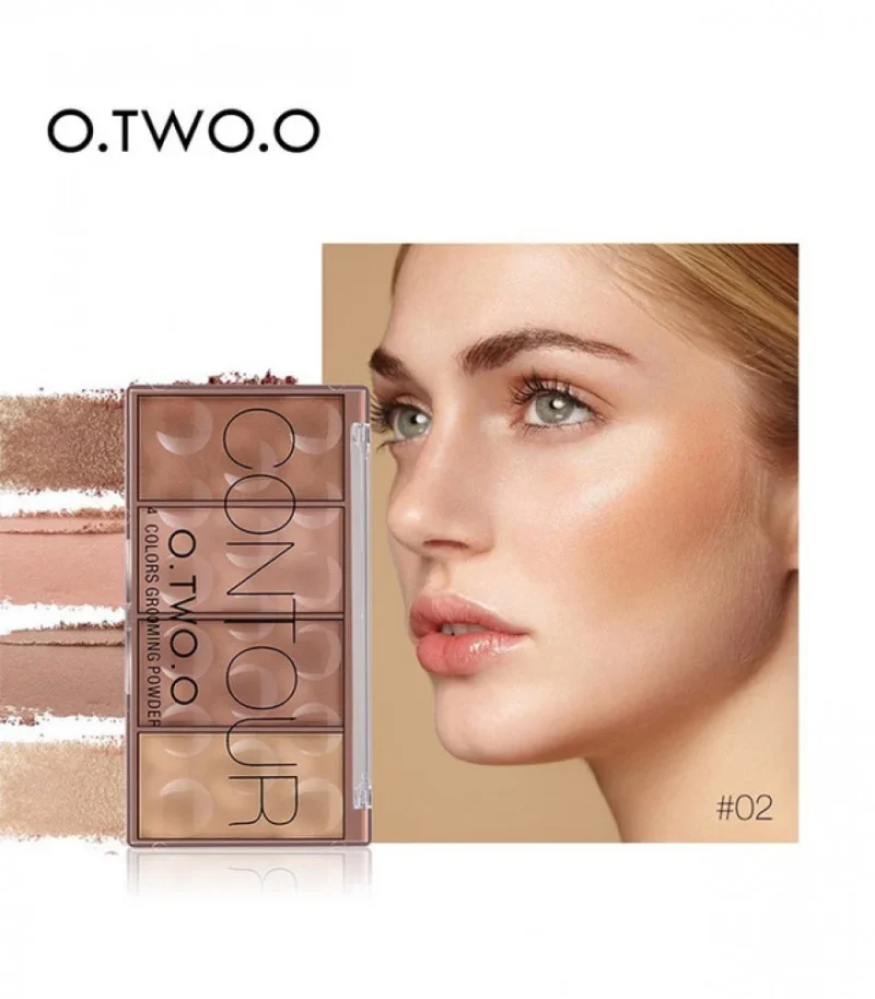 مجموعة جرومينج باودر لتحديد الوجه كنتور وبلشر 02 من O.TWO.O