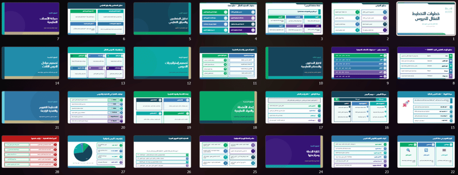ورشة عمل: التخطيط الفعال للدروس