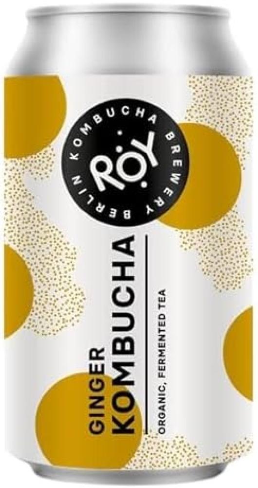 روي  مشروب كومبوتشا بنكهة الزنجبيل عضوي ٣٣٠ مل | Roy Organic Kombucha Ginger Drink 330 ml