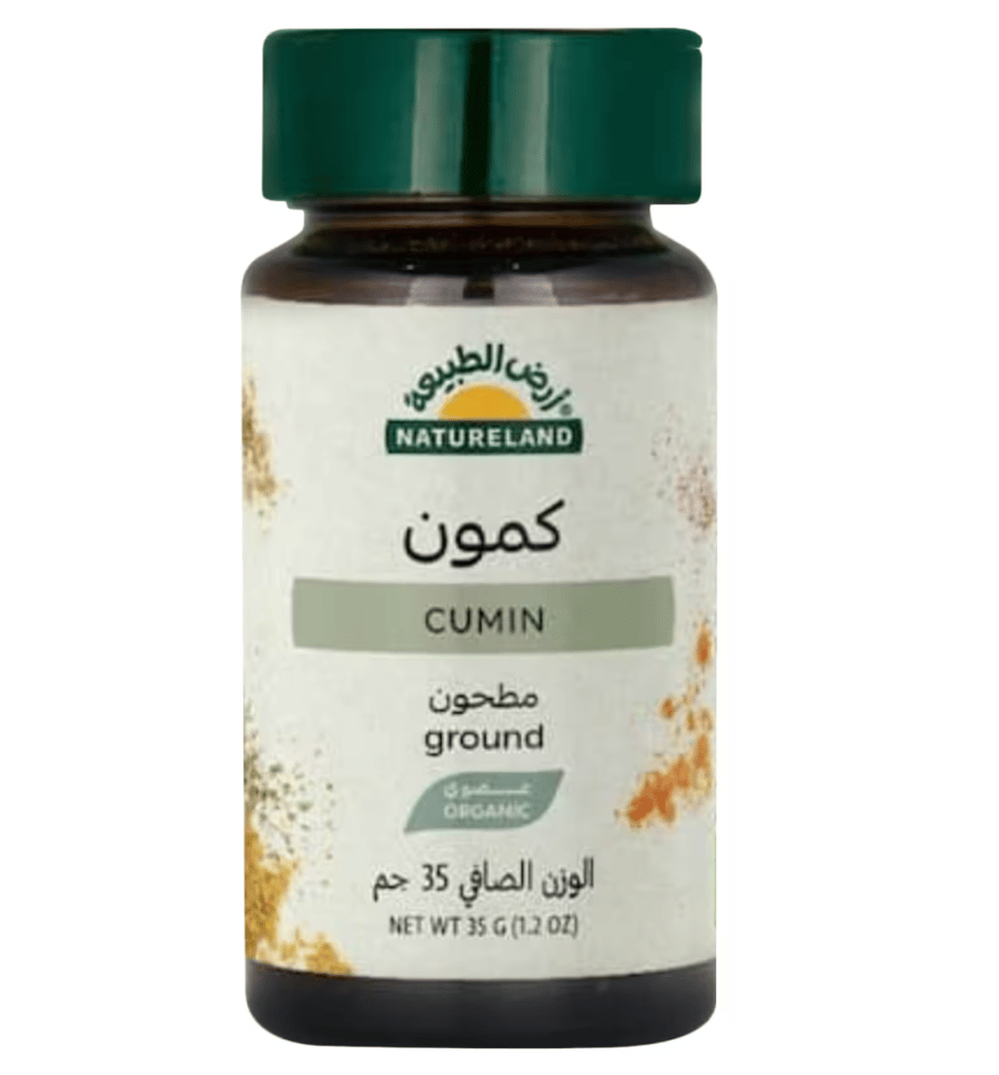 ارض الطبيعة كمون مطحون 35جم عضوي | Natureland Organic Ground Cumin 35g