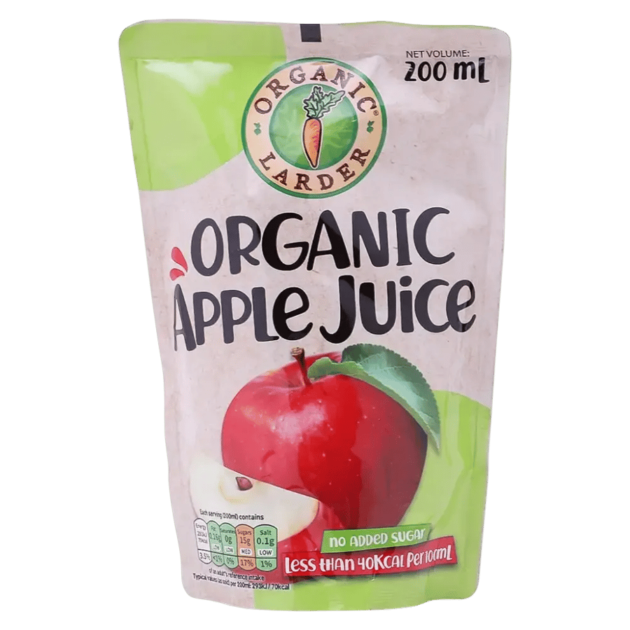 أورجانيك لاردر عصير  التفاح العضوي ٢٠٠مل | Organic Larder Organic Apple Juice 200ml