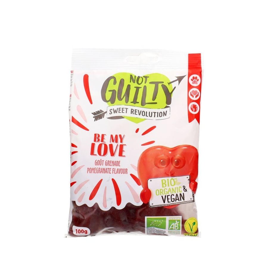 نوت غيلتي حلوى جيلي عضوية ونباتية بنكهة المانجو والموز والاناناس والباشن فروت   ١٠٠غ | Not Guilty Organic Vegan gummies Club Tropical mango, pineapple, banana and passionfruit Flavor 100g