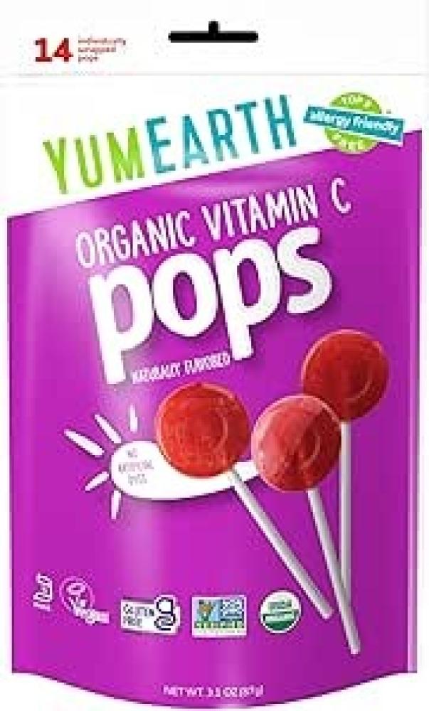 يم ارث حلاوة مصاص الفواكه العضوية ٨٥ غ | YumEarth Oragnic Fruit Lollipops 14x85g
