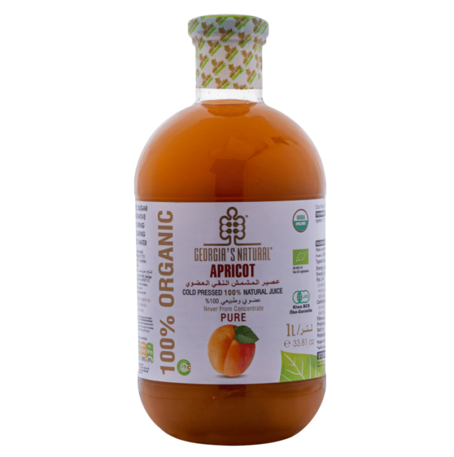 جورجيا عصير المشمش  العضوي النقي ١ لتر | Georgia's Natural Organic Apricot Juice 1L