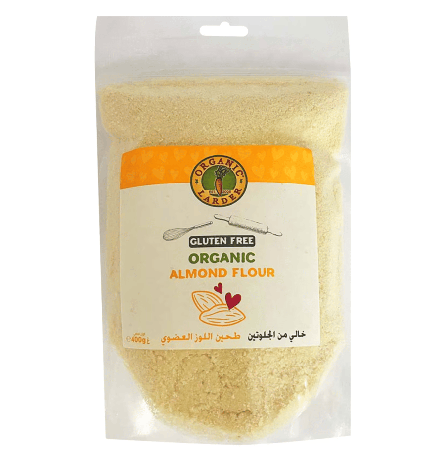 اورجانيك لاردر دقيق  اللوز العضوي خالي من الجلوتين ٤٠٠غ | Organic Larder GF Almond Flour 400g