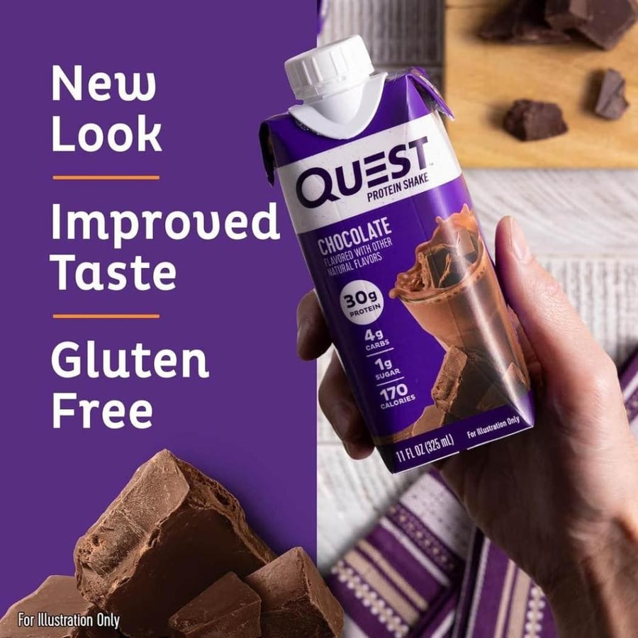 كويست بروتين شيك شوكولاته 325 مل | Quest Protein Shake Chocolate 325ml