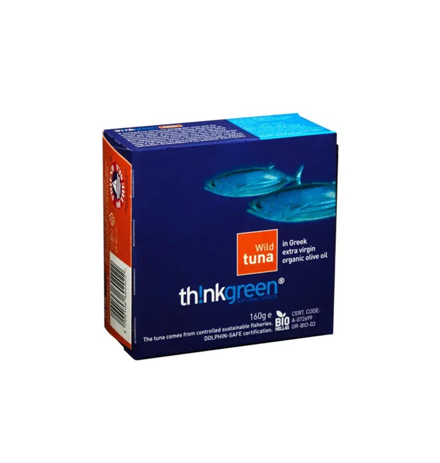 تونة بالزيت الزيتون ١٦٠غ | Thinkgreen Tuna With Olive Oil 160 g