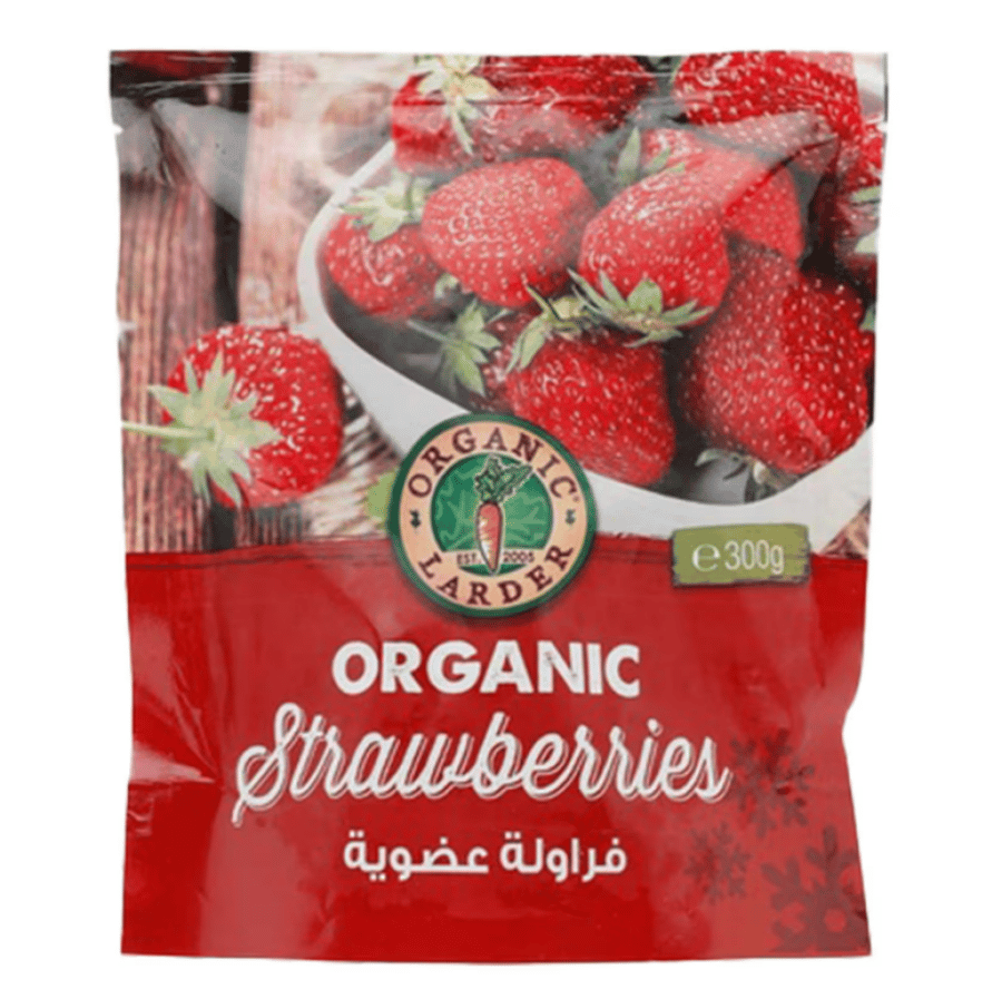 أورجانيك لاردر فراولة عضوية مجمدة ٣٠٠غ | Organic Larder Organic Frozen Strawberries 300g