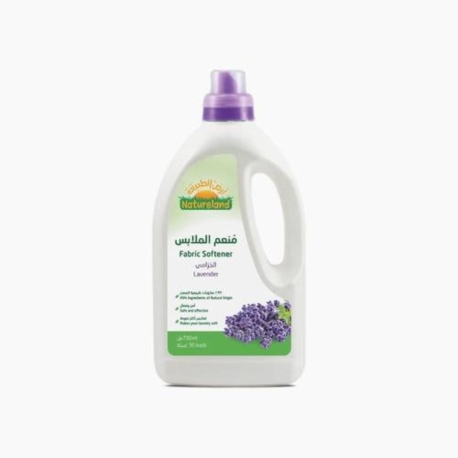 أرض الطبيعة منعم الملابس الخزامى 750مل | Natureland Lavender Fabric Softener 750ml