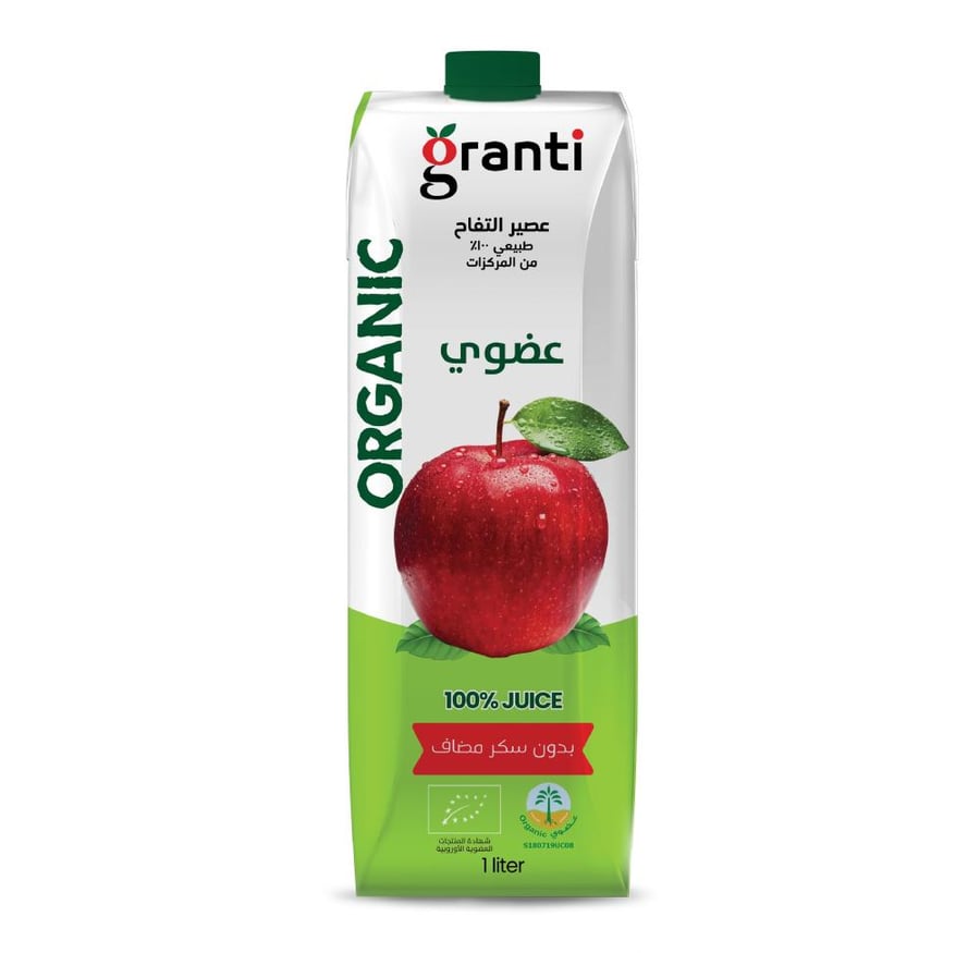 قرانتي عصير  العضوي بالتفاح والكرز 200 مل | Granti Organic Apple & Cherry Juice 200 ml