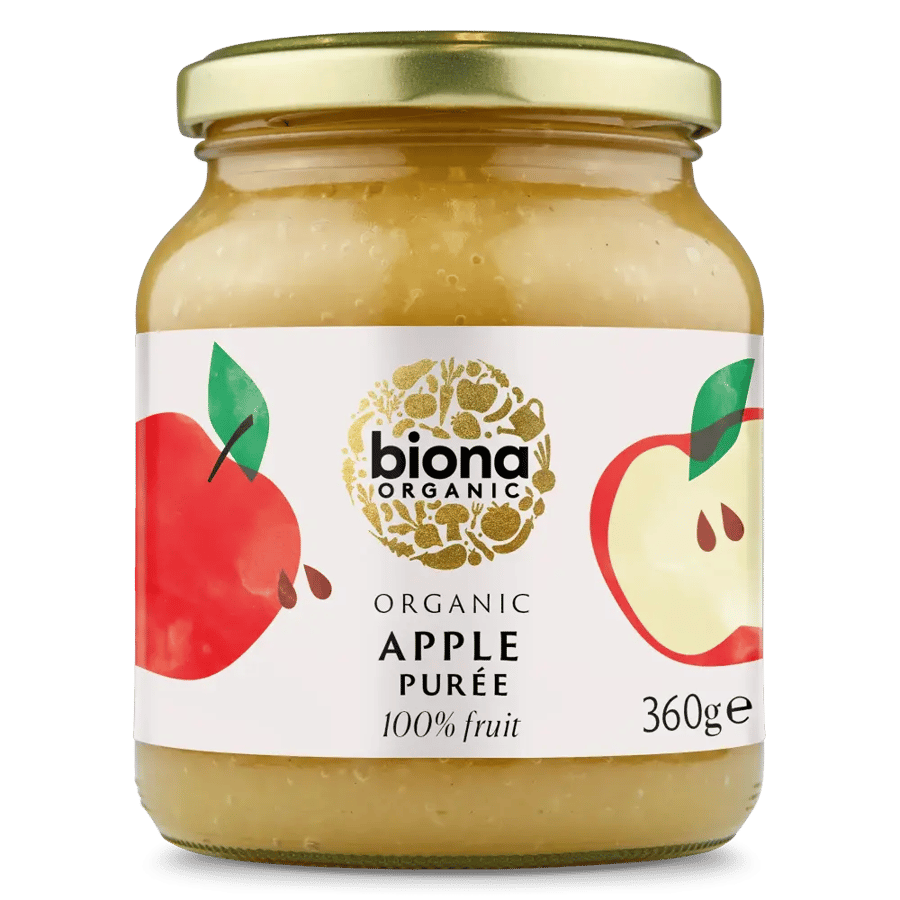 بيونا هريس التفاح بدون سكر مضاف عضوي ٣٦٠غ | Biona Apple Puree Organic no Added Sugar 360g