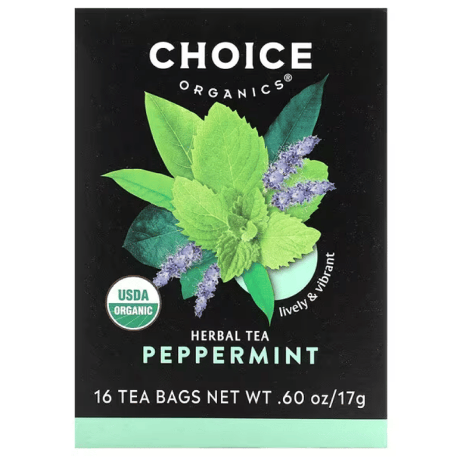 تشويس اكياس شاي النعناع العضوي 17 كيس | Choice Organic Mint Tea17sachets