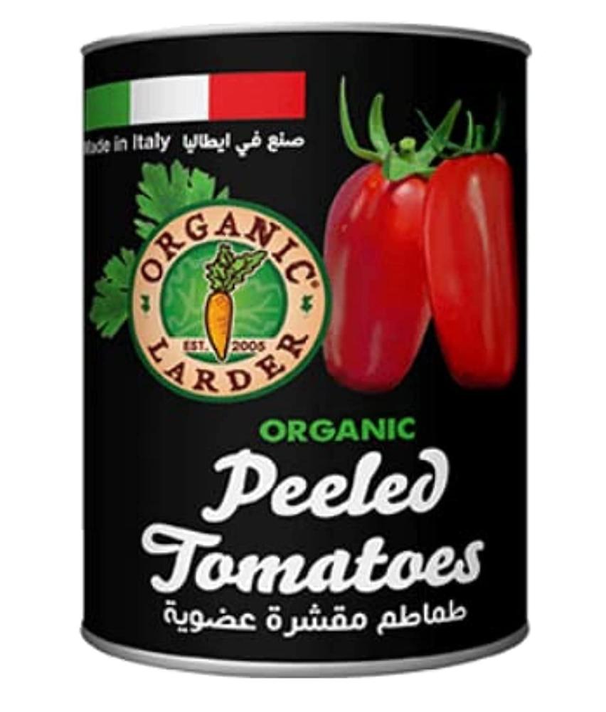 اورجانيك لاردر طماطم  مقشورة عضوية ٤٠٠غ | Organic Larder Organic Peeled Tomatoes 400g