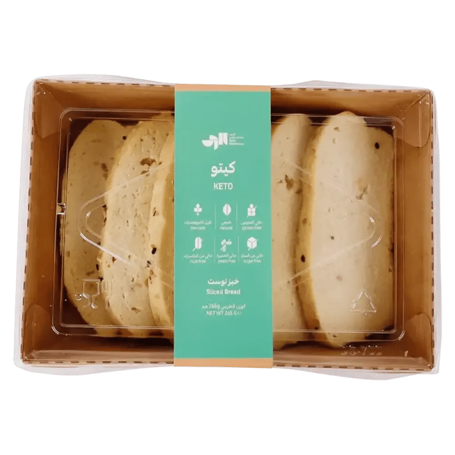 الرحى بيك هاوس خبز توست كيتو عضوي 265غ