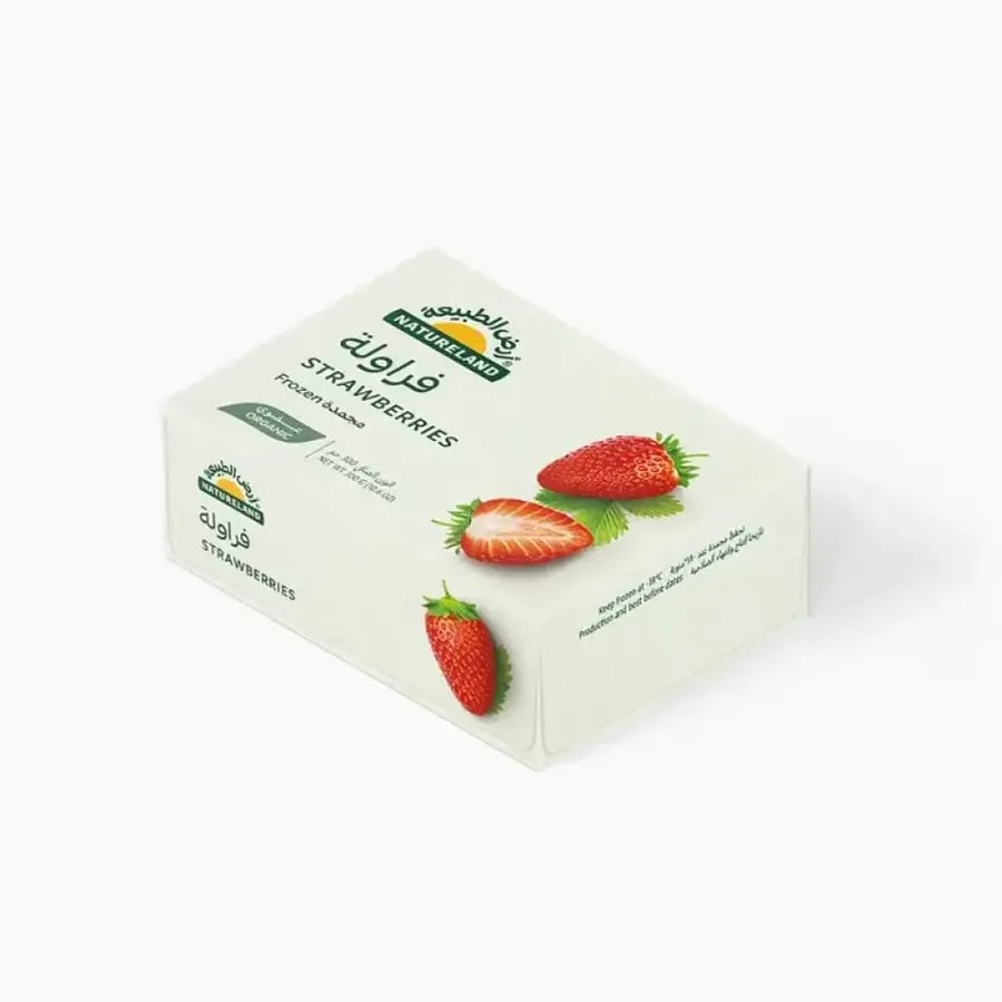 أرض الطبيعة فراولة مجمدة عضوي ٣٠٠غ | Natureland Organic Frozen Strawberries 300g