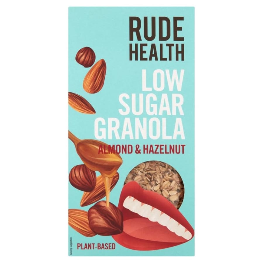 رود هيلث جرانولا محمصة مع اللوز والبندق المطحون 400غ | Rude Health Low Sugar Nutty Granola 400g