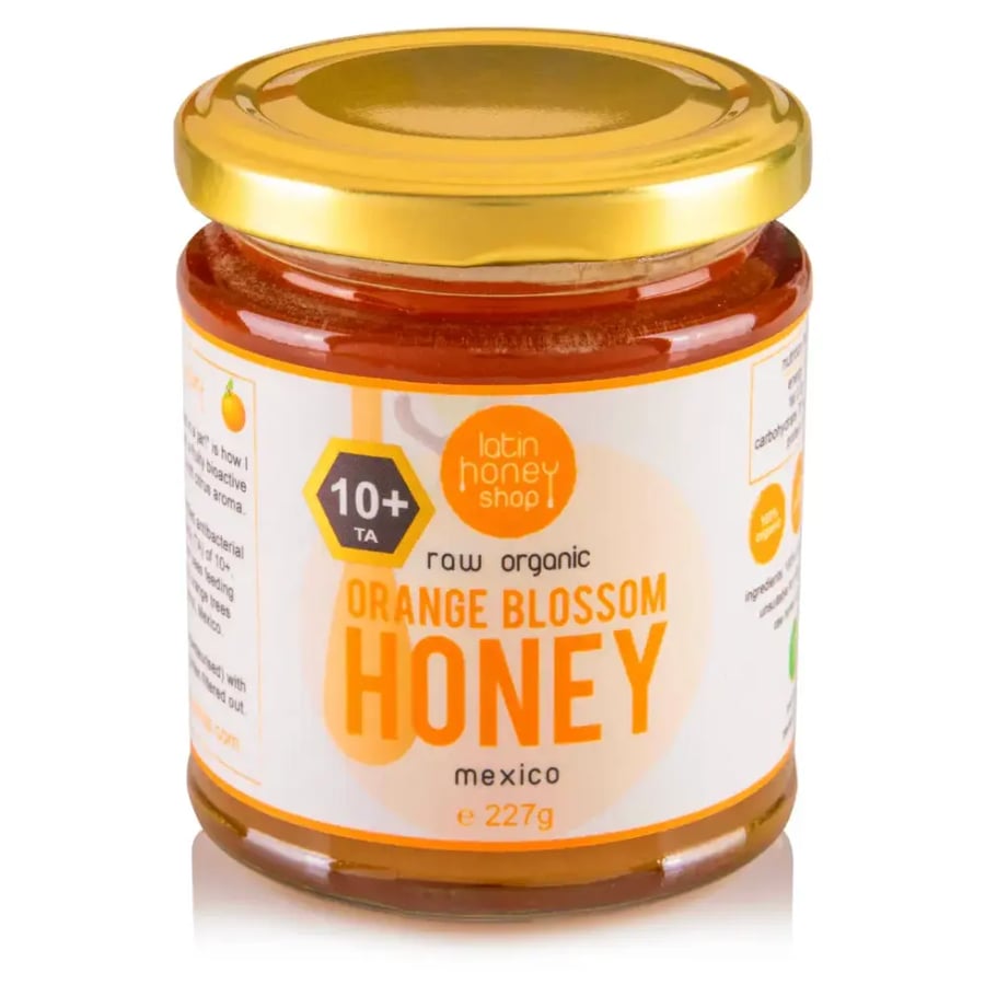 عسل نحل زهر البرتقال ١٠+ العضوي ٢٢٧غ | Latin Honey Active Raw Organic Orange Blossom Honey 263+ MGO (Mexico) 227g