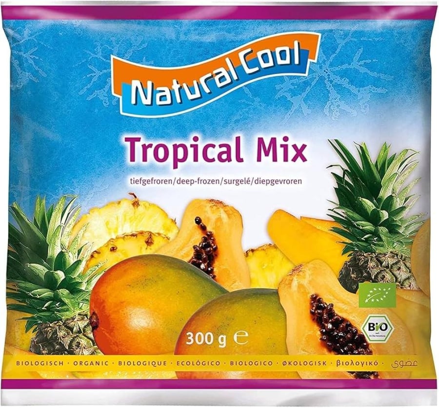 ناتشورال كوول فواكه استوائية مجمدة عضوية ٣٠٠غ | Natural Cool Organic Tropical Mix Fruit 300g