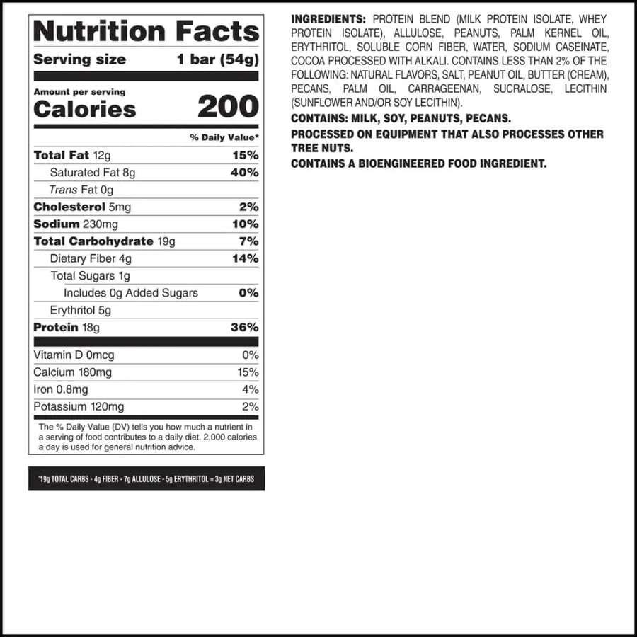كويست هيرو بار غني بالبروتين بنكهة شوكولاته زبدة الفول السوداني | Quest Nutrition Hero Protein Bar Chocolate Peanut Butter