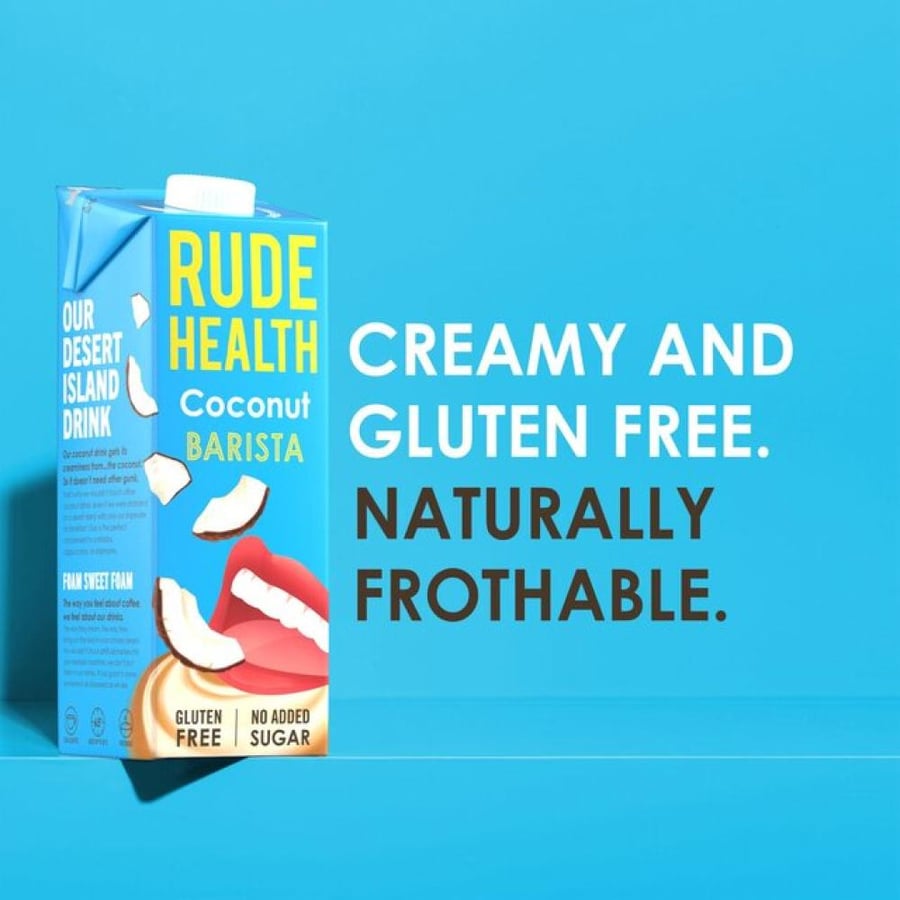 شراب جوز الهند باريستا رفيق القهوة العضوي ١ لتر | Rude Health Organic Coconut Barista 1L