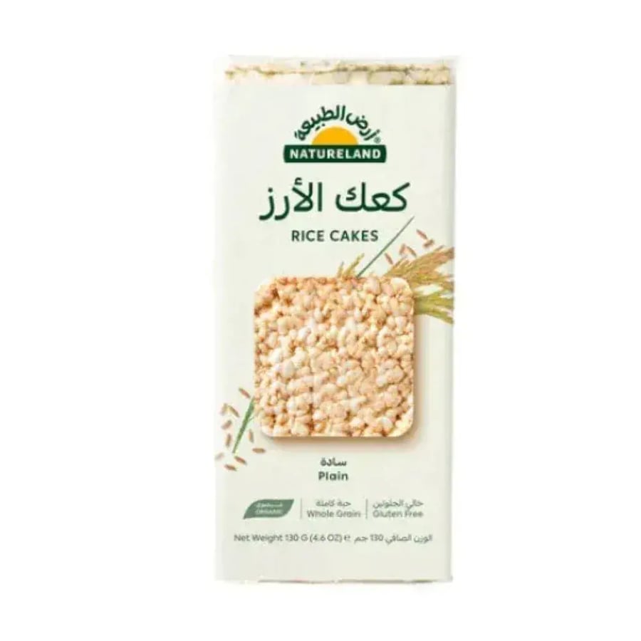 Nature land organic rice cakes plain 130g