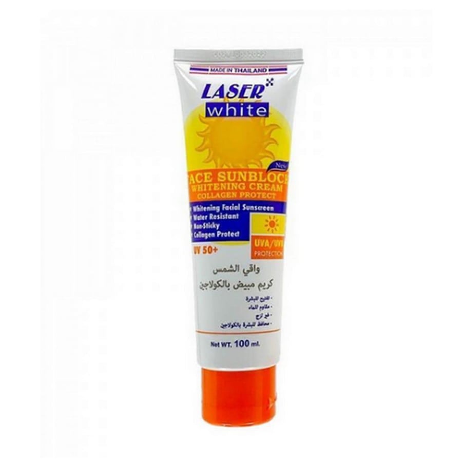 كريم واقي شمس بالكولاجين SPF50، يرطب ويوحد لون البشرة – 100 غ.