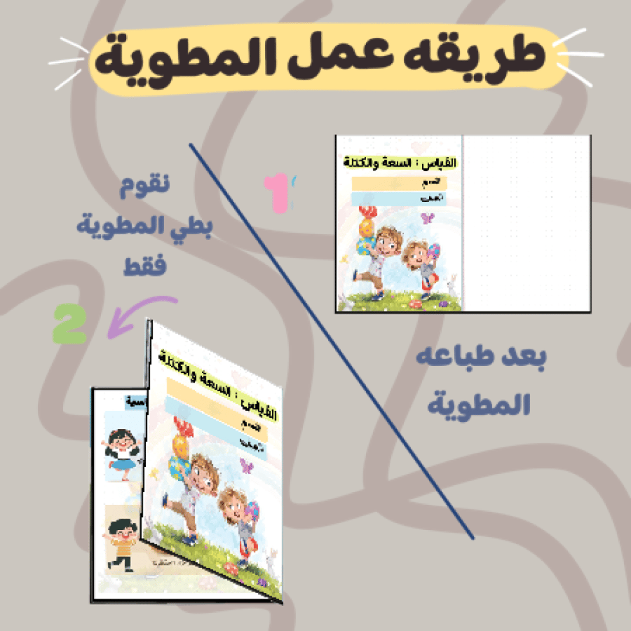 مطوية القياس :السعة والكتلة