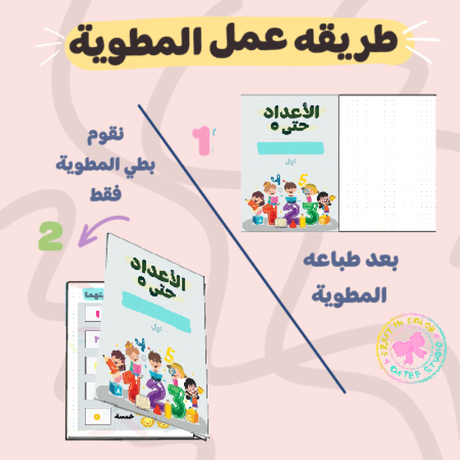 مطوية الاعداد حتى ٥