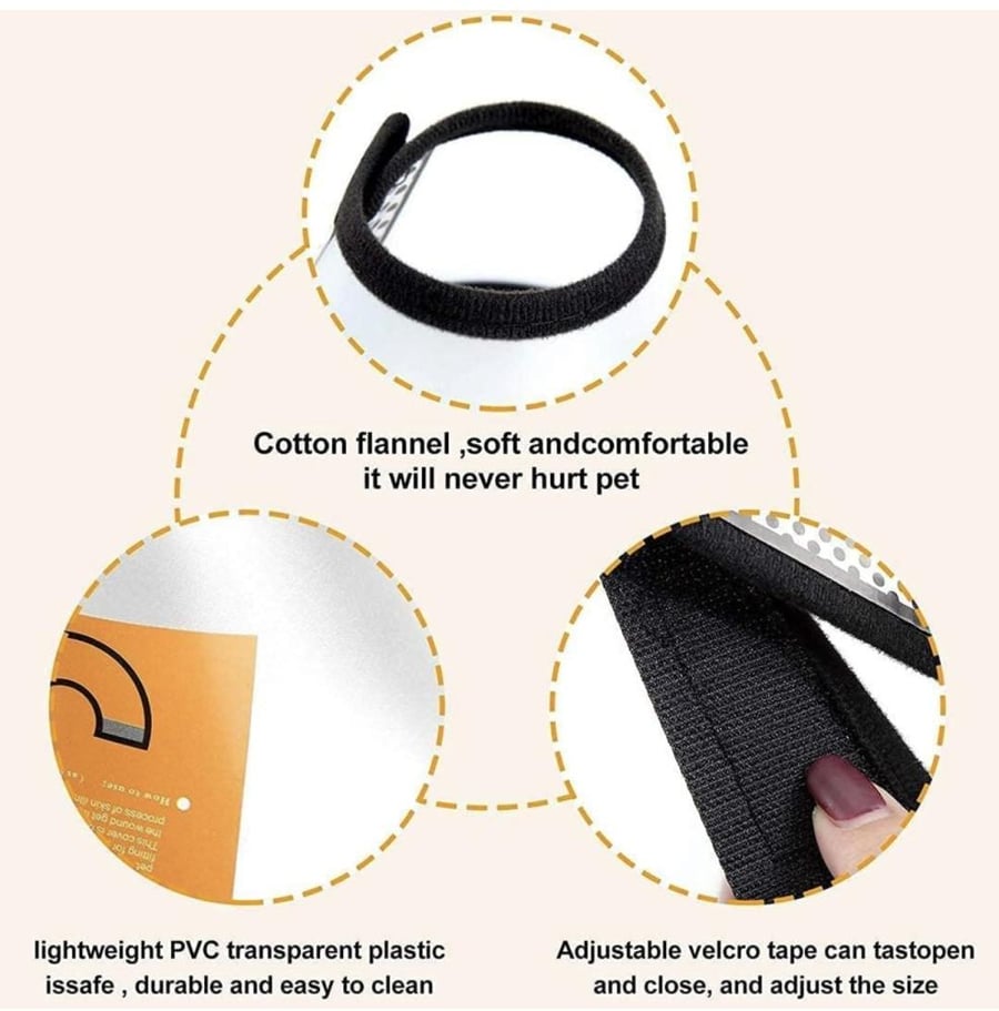 Cone protective pet collar M