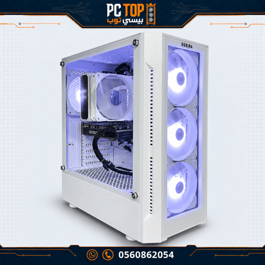 بي سي  قيمنق أبيض مستعمل  i5-10400 مع GTX 1650 4GB وRAM 16GB