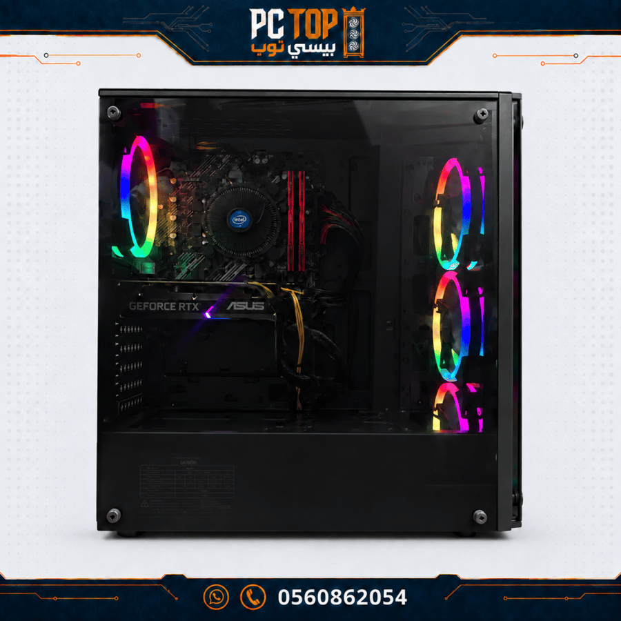 بي سي قيمنق مستعمل  i5-10400 | ASUS RTX 3060 12GB | رام 16GB | SSD 1TB