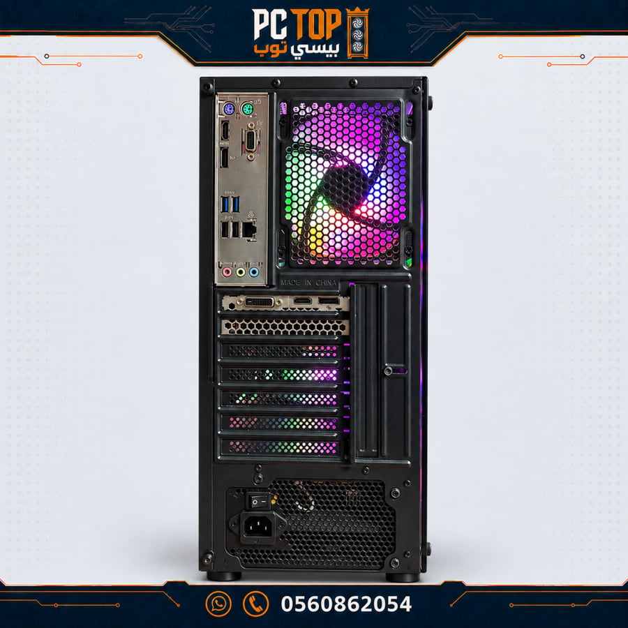 مستعمل بي سي قيمنق GTX 1660 SUPER 6GB — i5-10400F الجيل العاشر — رام 16GB RGB — SSD 240GB + HDD 1TB