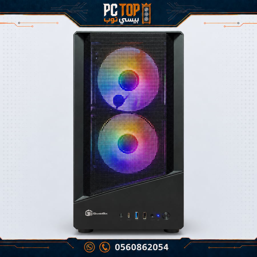 مستعمل | بي سي قيمنق RTX 5050 8GB — i5-12400F الجيل 12 — رام 16GB — تخزين 500GB NVMe
