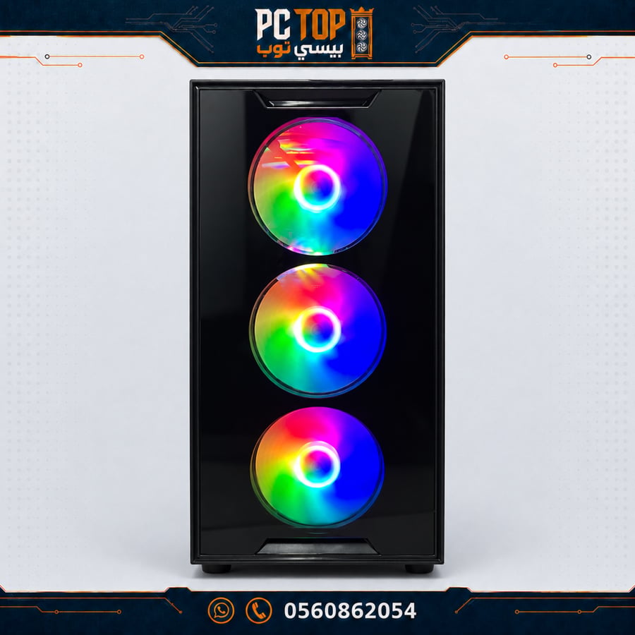 مستعمل بي سي قيمنق RTX 4060 8GB — i5-12400F الجيل 12 — رام 16GB — NVMe 512GB