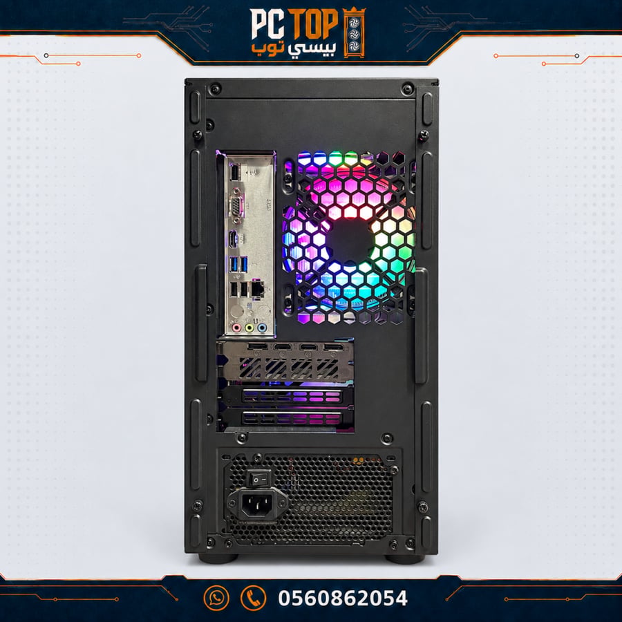 مستعمل بي سي قيمنق RTX 4060 8GB — i5-12400F الجيل 12 — رام 16GB — NVMe 512GB