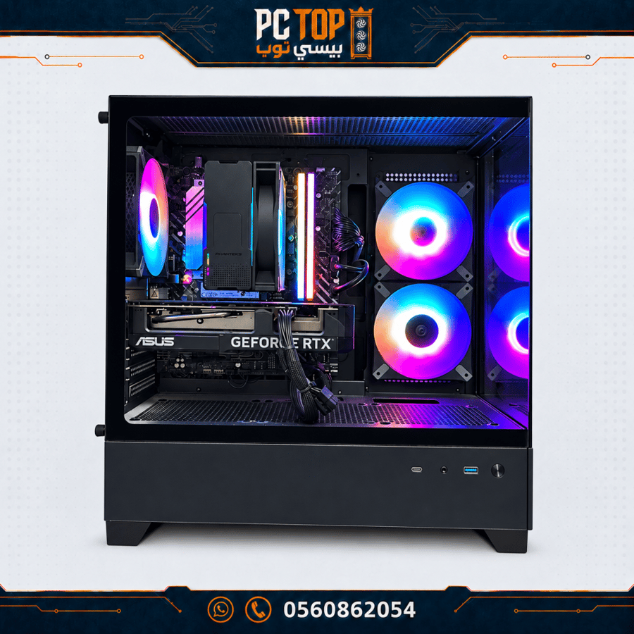 تفاصيل بي سي قيمنق مستعمل RTX 4060 بمعالج i5-14400F